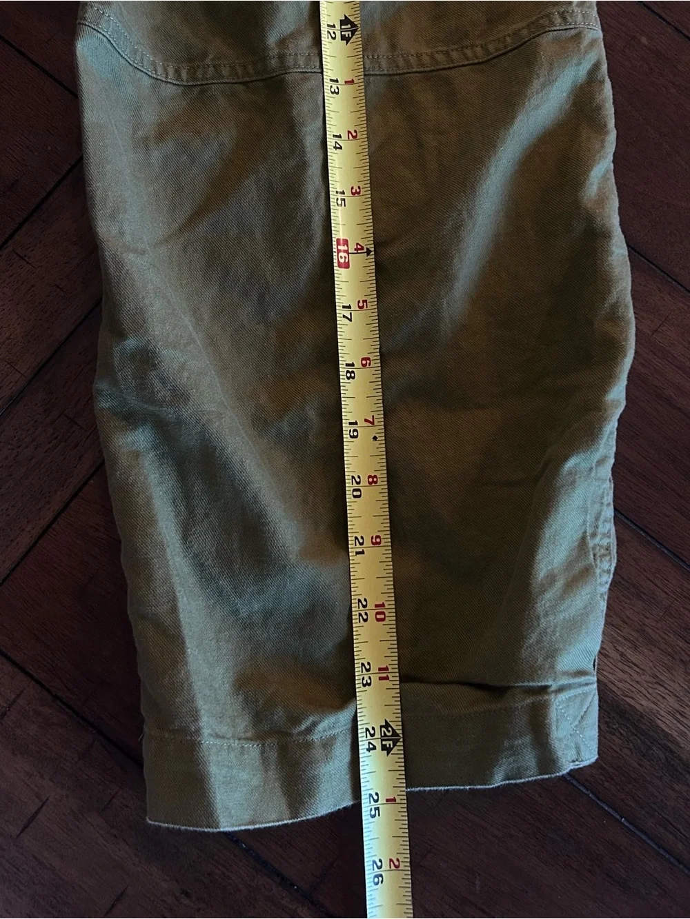 Quince Linen Blend Pants Size XL Tapered Army Green